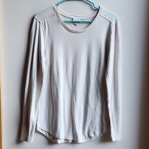 J. Crew Ivory Scoop Neck Jersey Size Medium